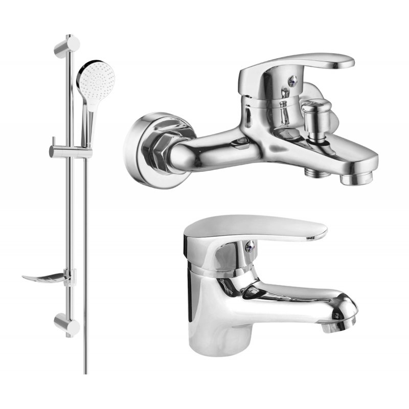 Mexen Erica DF05 kúpeľňový set, chróm - 746403DF05-00