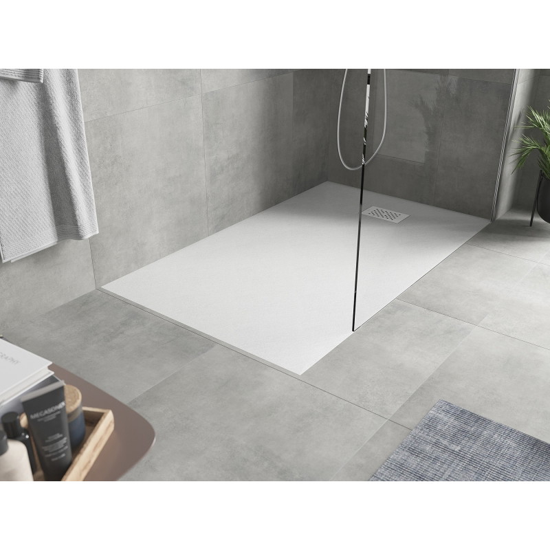Mexen Hugo obdĺžniková vanička SMC 140 x 90 cm, biela, biela krytka - 42109014-W