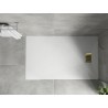 Mexen Hugo obdĺžnikový sprchový kút SMC 150 x 80 cm, biely, zlatý kryt - 42108015-G