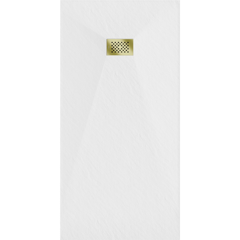 Mexen Hugo obdĺžnikový sprchový kút SMC 170 x 80 cm, biely, krytka zlatá - 42108017-G