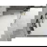 Mexen Hugo obdĺžnikový sprchový žľab SMC 170 x 80 cm, biely, zlatá maska - 42108017-G