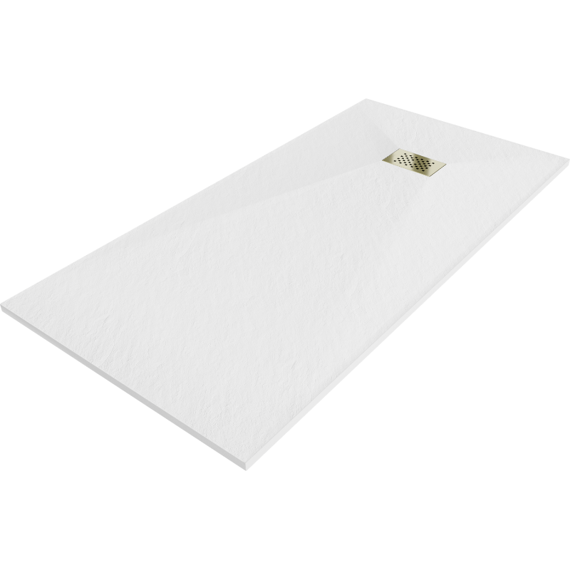 Mexen Hugo obdĺžnikový sprchový kút SMC 170 x 80 cm, biely, zlatá krytka - 42108017-G