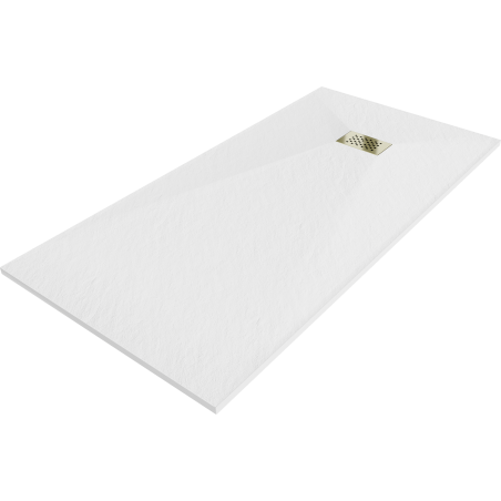 Mexen Hugo obdĺžnikový sprchový kút SMC 180 x 80 cm, biely, krytka zlatá - 42108018-G