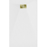 Mexen Hugo obdĺžnikový sprchový kút SMC 150 x 90 cm, biely, zlatý kryt - 42109015-G