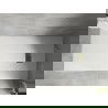 Mexen Hugo sprchový kout obdélníkový SMC 170 x 90 cm, bílý, zlatá krytka - 42109017-G