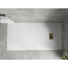 Mexen Hugo obdĺžnikový sprchový kút SMC 180 x 90 cm, biely, zlatá krytka - 42109018-G