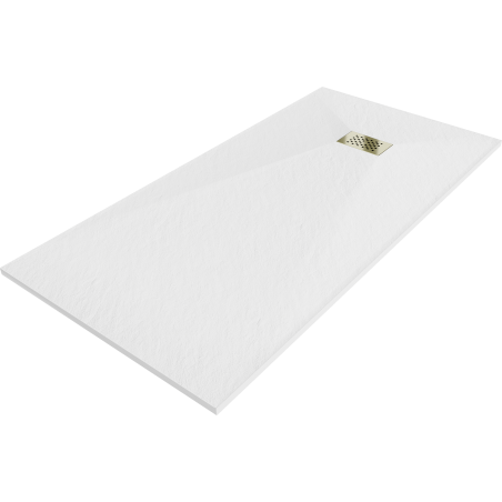 Mexen Hugo pravouhlý sprchový kút SMC 170 x 90 cm, biely, zlatá krytka - 42109017-G