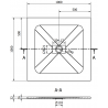 Mexen Hugo štvorcový sprchový box SMC 100 x 100 cm, biely, zlatá krytka - 42101010-G