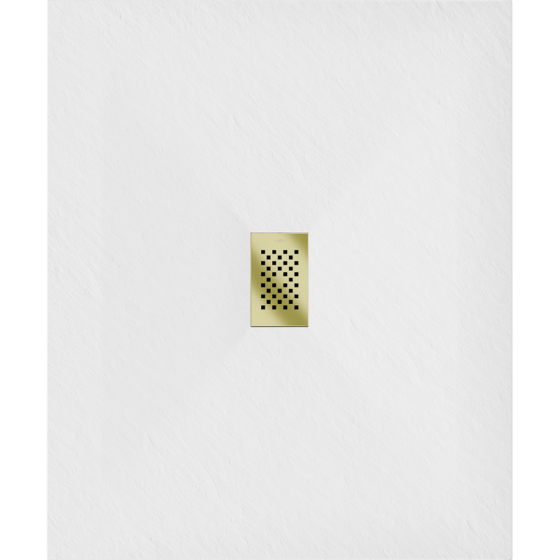 Mexen Hugo obdĺžnikový sprchový kút SMC 130 x 100 cm, biely, krytka zlatá - 42101013-G