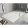 Mexen Hugo obdĺžniková sprchová vanička SMC 170 x 100 cm, biela, kryt zlatý - 42101017-G