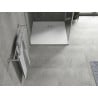 Mexen Hugo štvorcový sprchový kút SMC 90 x 90 cm, biely, krytka inox - 42109090-X