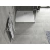 Mexen Hugo štvorcový sprchový kút SMC 90 x 90 cm, biely, krytka inox - 42109090-X