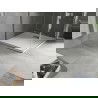 Mexen Hugo štvorcový sprchový žľab SMC 90 x 90 cm, biely, kryt inox - 42109090-X