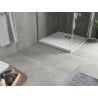 Mexen Hugo štvorcový sprchový kút SMC 90 x 90 cm, biely, so zlatým krytom - 42109090-G