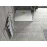 Mexen Hugo štvorcový sprchový kút SMC 90 x 90 cm, biely, krytka zlatá - 42109090-G
