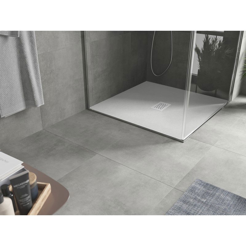 Mexen Hugo štvorcová vanička SMC 100 x 100 cm, biela, biely kryt - 42101010-W