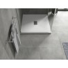 Mexen Hugo štvorcový sprchový kút SMC 100 x 100 cm, biely, krytka inox - 42101010-X