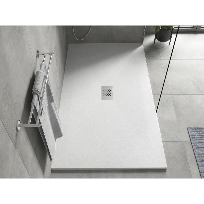 Mexen Hugo obdĺžnikový sprchovací kút SMC 150 x 100 cm, biely, kryt inox - 42101015-X