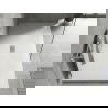 Mexen Hugo obdélníkový sprchový kout SMC 150 x 100 cm, bílý, krycí rám inox - 42101015-X
