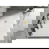 Mexen Hugo obdélníkový sprchový kout SMC 160 x 100 cm, bílý, zlaté krycí víko - 42101016-G