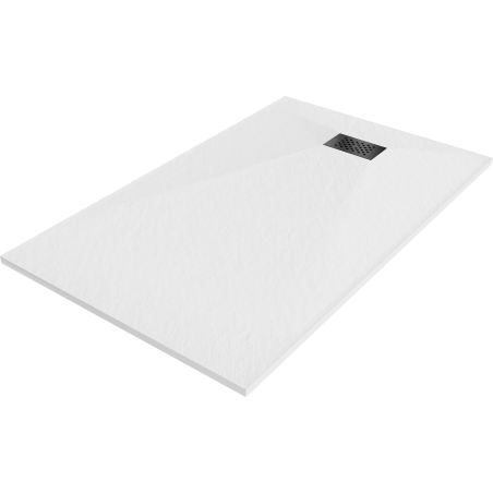 Mexen Hugo obdĺžnikový sprchový kút SMC 150 x 80 cm, biely, čierna krytka - 42108015-B