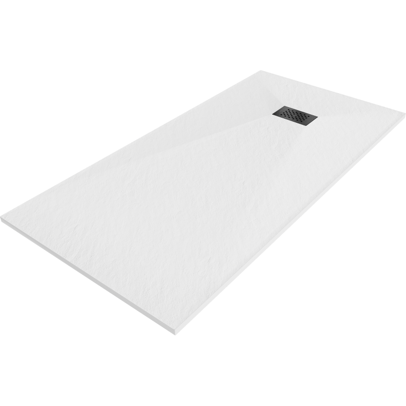 Mexen Hugo obdĺžnikový sprchový kút SMC 180 x 80 cm, biely, čierna maska - 42108018-B