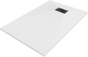 Mexen Hugo obdĺžnikový sprchovací kút SMC 100 x 90 cm, biely, čierny kryt - 42109010-B