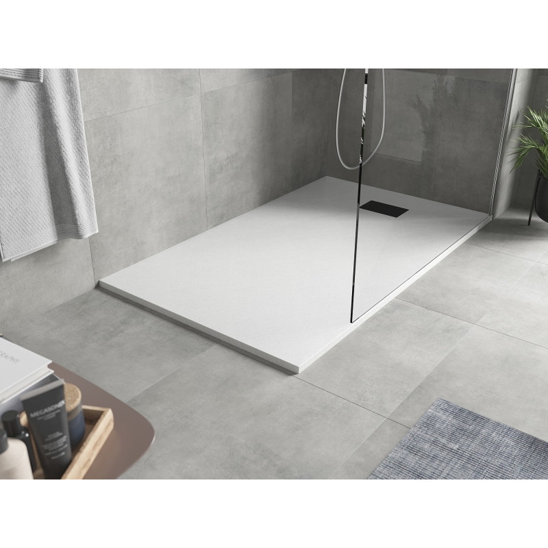 Mexen Hugo obdĺžnikový sprchový kút SMC 150 x 90 cm, biely, čierny kryt - 42109015-B