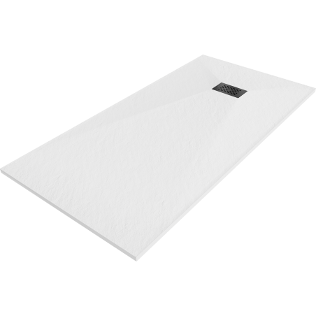 Mexen Hugo obdĺžniková sprchová vanička SMC 180 x 90 cm, biela, čierny kryt - 42109018-B