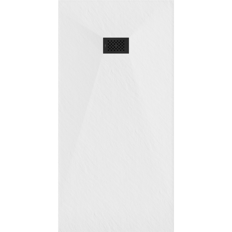 Mexen Hugo obdĺžniková sprchová vanička SMC 180 x 90 cm, biela, čierny kryt - 42109018-B