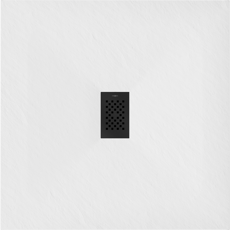 Mexen Hugo štvorcová sprchová vanička SMC 100 x 100 cm, biela, čierny kryt - 42101010-B