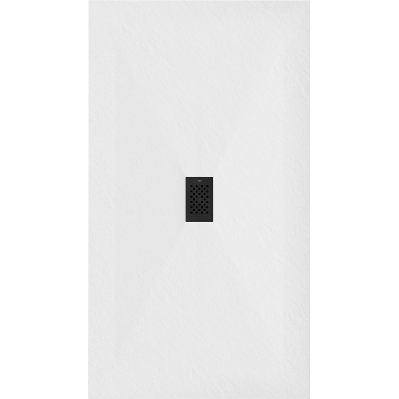 Mexen Hugo obdĺžniková sprchová vanička SMC 150 x 100 cm, biela, čierna mriežka - 42101015-B