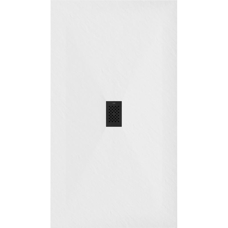 Mexen Hugo SMC obdĺžniková sprchová vanička 160 x 100 cm, biela, čierny kryt - 42101016-B