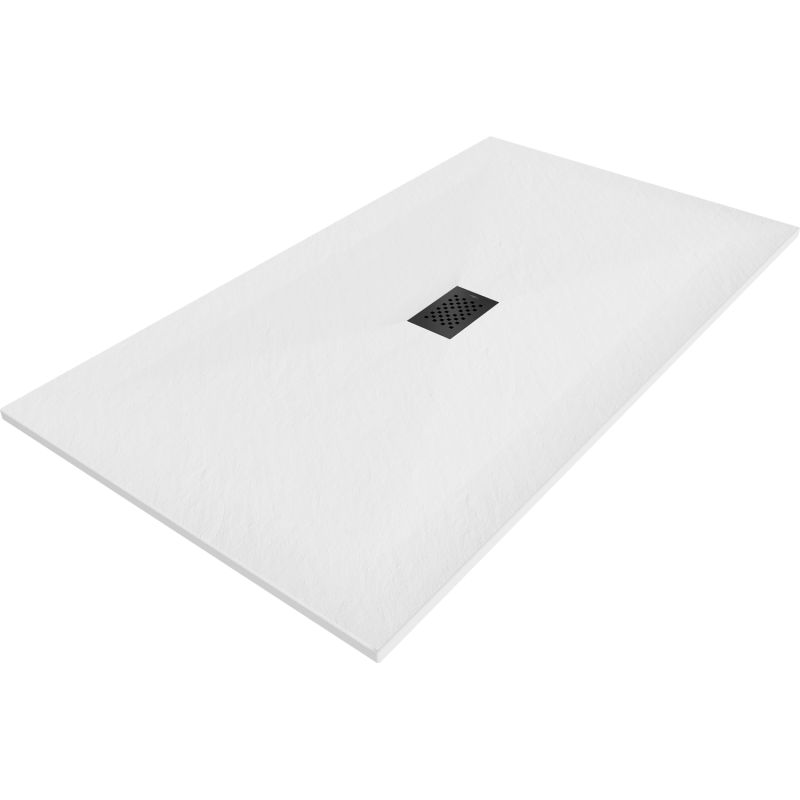 Mexen Hugo obdĺžniková vanička SMC 170 x 100 cm, biela, krytka čierna - 42101017-B