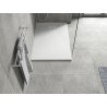 Mexen Hugo pravoúhlový sprchový kút SMC 100 x 90 cm, biely, krytka inox - 42109010-X