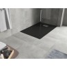 Mexen Hugo rektangulárny sprchový kút SMC 90 x 70 cm, čierny, krytka inox - 42707090-X