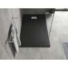 Mexen Hugo obdĺžnikový sprchový kút SMC 140 x 70 cm, čierny, krytka inox - 42707014-X