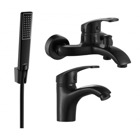 Mexen Fabia R72 kúpeľňový set, čierny - 746503R72-70