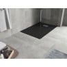 Mexen Hugo obdĺžniková sprchová vanička SMC 100 x 80 cm, čierna, krytka inox - 42708010-X