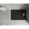 Mexen Hugo obdĺžniková sprchová vanička SMC 100 x 80 cm, čierna, krytka inox - 42708010-X