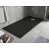 Mexen Hugo obdĺžniková sprchová vanička SMC 170 x 80 cm, čierna, krytka inox - 42708017-X