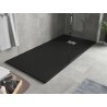 Mexen Hugo rektangulárny sprchový kút SMC 170 x 80 cm, čierny, krytka inox - 42708017-X
