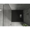Mexen Hugo štvorcový sprchový kút SMC 90 x 90 cm, čierny, kryt inox - 42709090-X