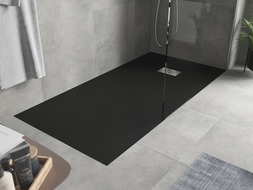 Mexen Hugo obdélníkový sprchový kanál SMC 180 x 90 cm, černý, kryt inox - 42709018-X