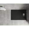 Mexen Hugo pravoúhlý sprchový kút SMC 110 x 90 cm, čierny, krytka inox - 42709011-X