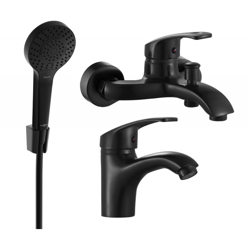 Mexen Fabia R05 kúpeľňový set, čierny - 746503R05-70