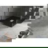 Mexen Hugo štvorcový sprchový žľab SMC 100 x 100 cm, čierny, kryt inox - 42701010-X