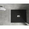 Mexen Hugo obdĺžniková sprchová vanička SMC 110 x 100 cm, čierna, kryt inox - 42701011-X
