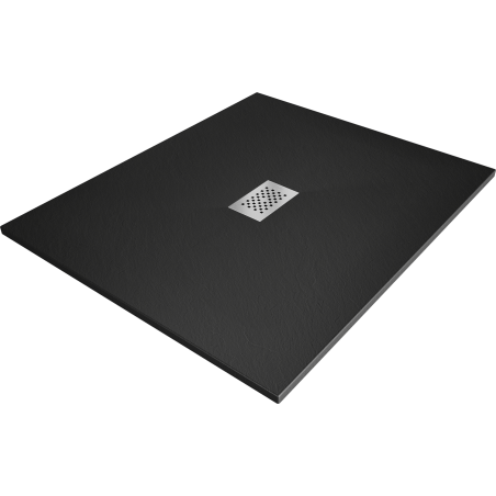 Mexen Hugo obklad na nohe SMC 120 x 100 cm, čierny, kryt inox - 42701012-X