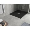 Mexen Hugo pravouhlý sprchový kút SMC 120 x 100 cm, čierny, kryt inox - 42701012-X